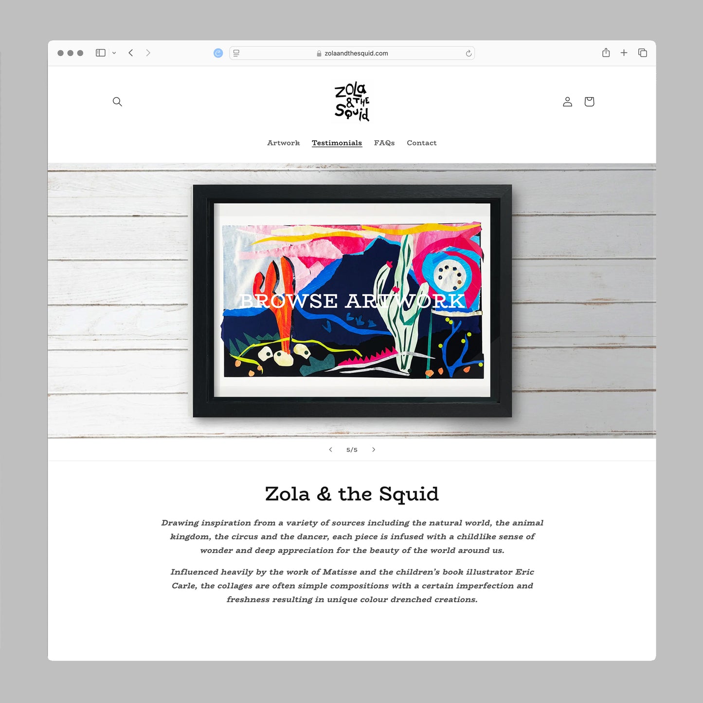 Artists Shopify Stores