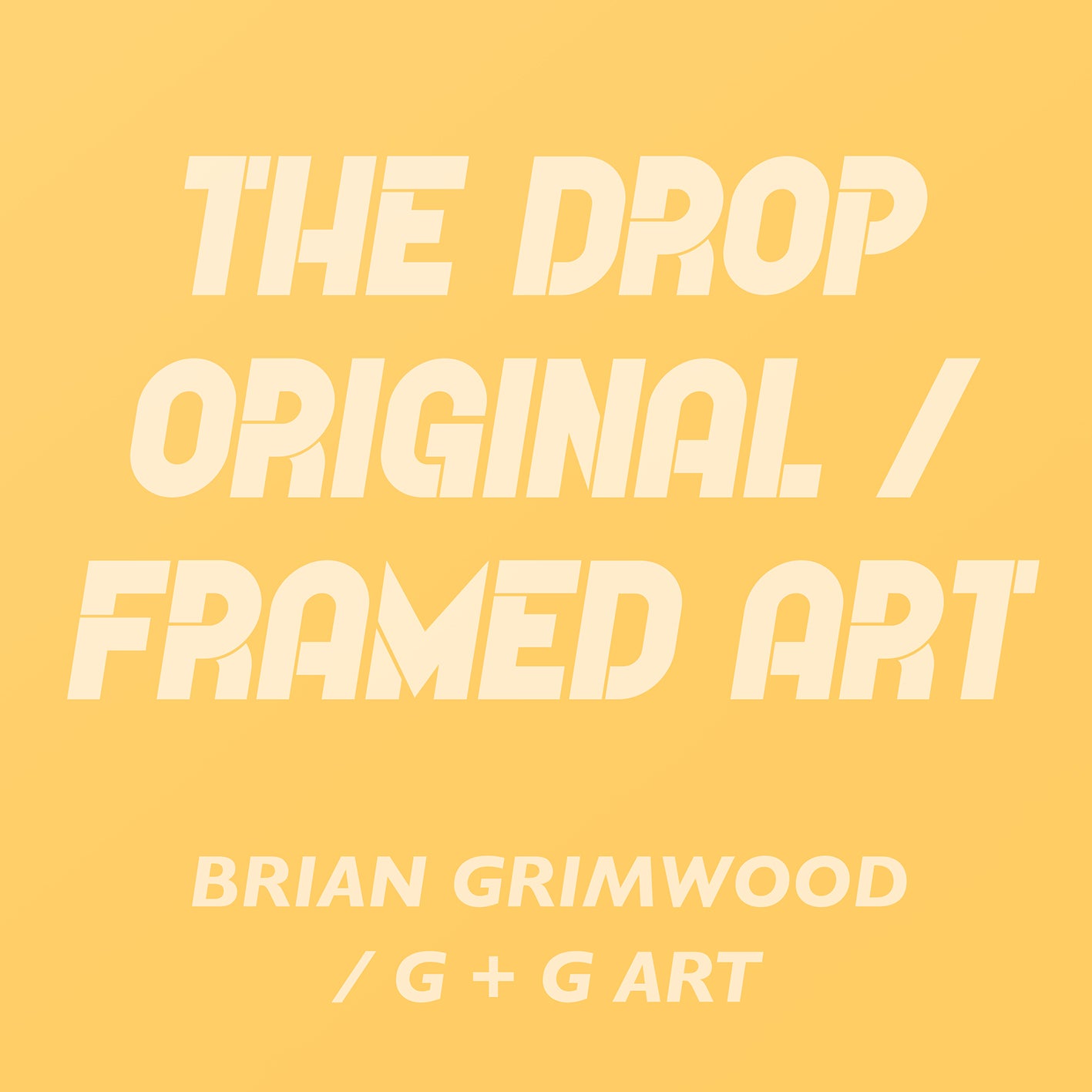 The Drop Original Framed Art